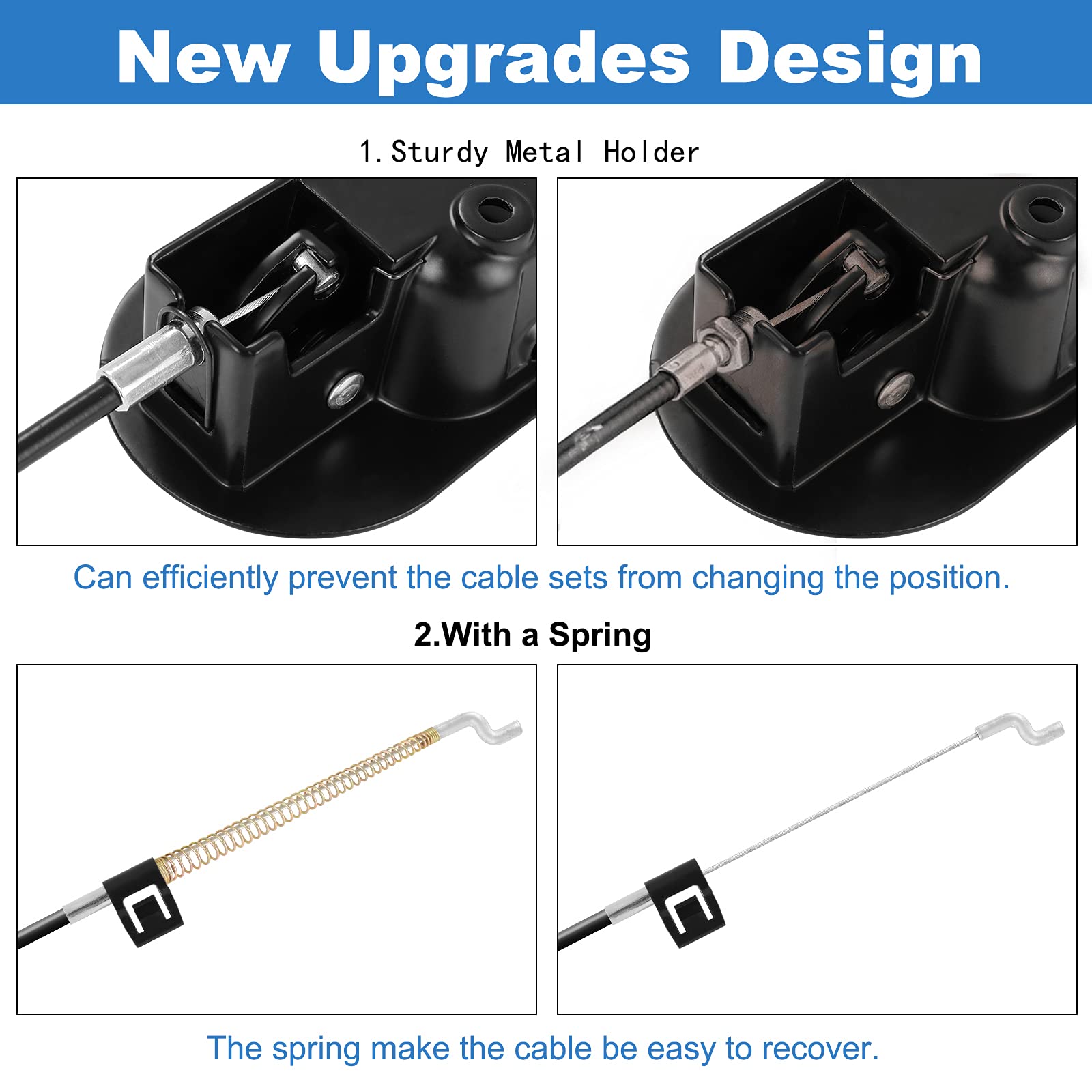 HeavyDuty Metal Recliner Handle Replacement with Cable, Durable