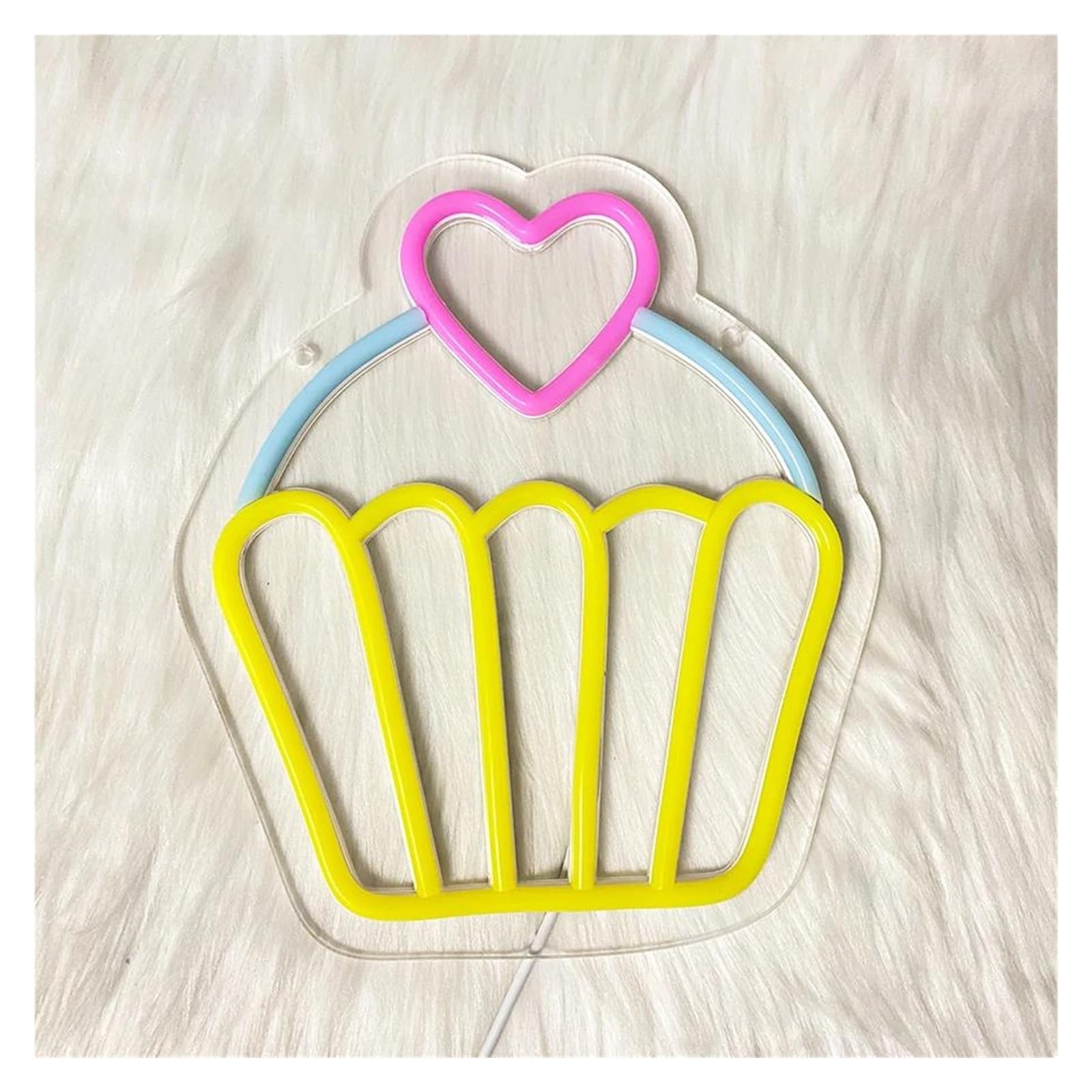 XENITE Luces Art Decoration Christmas Letrero De Neón Para Pastel, Luz LED Regulable Para Negocios Postres Tiendas De Comida Restaurantes Cafeterías Fiestas De Cumpleaños Decoración 21cmx24cm