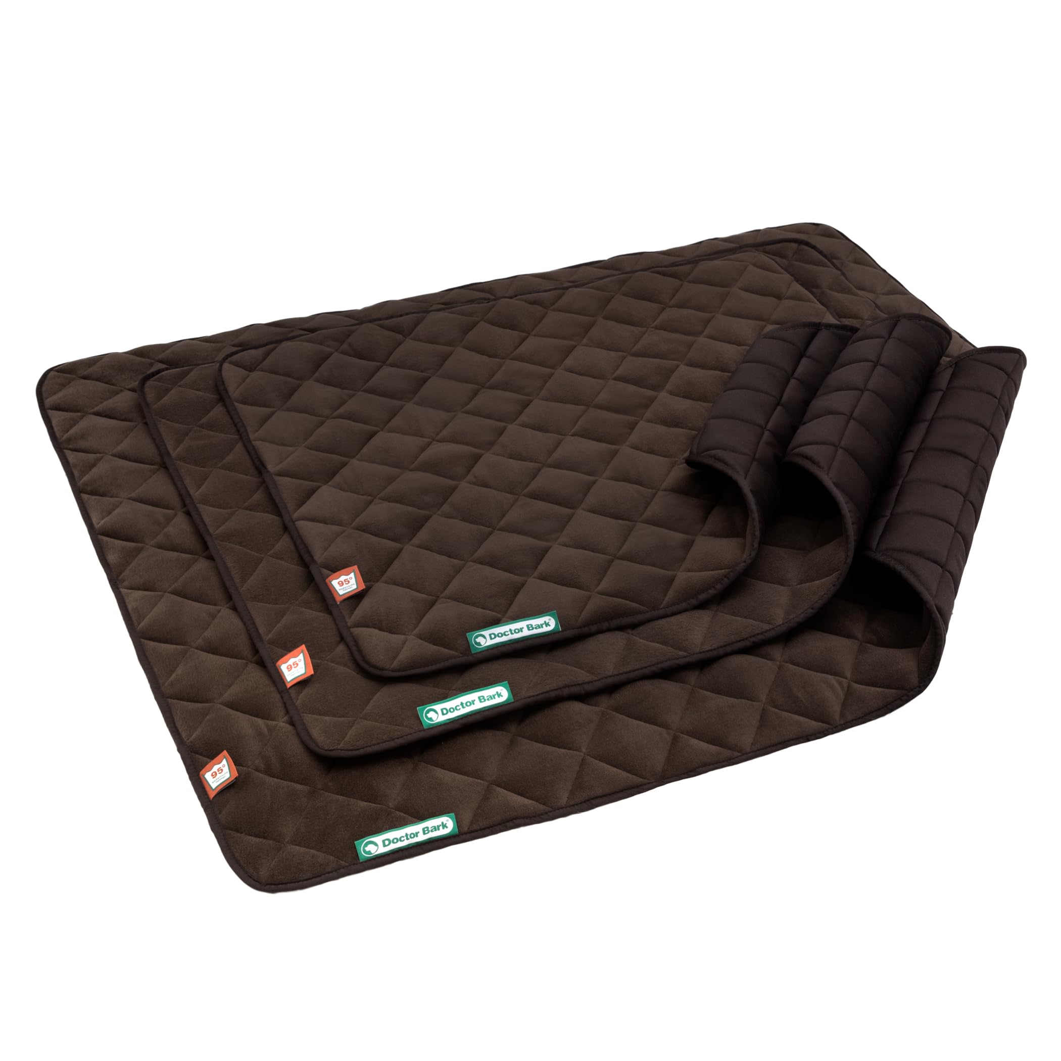 Doctor Bark Manta para perros de forro polar, reversible, mullida, resistente y lavable hasta 95 °C, para interiores y exteriores (XXL, 140 x 110 cm, marrón)