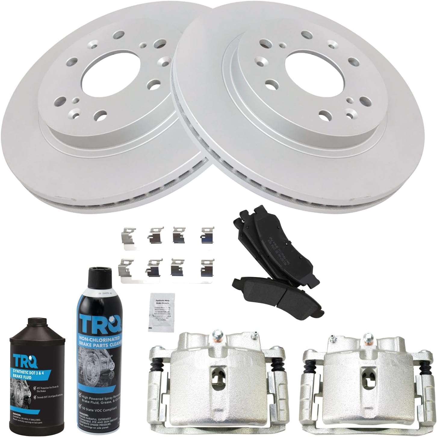 TRQ Front Brake Pad & Rotor Kit for GMC Sierra 1500 (2005-2006)