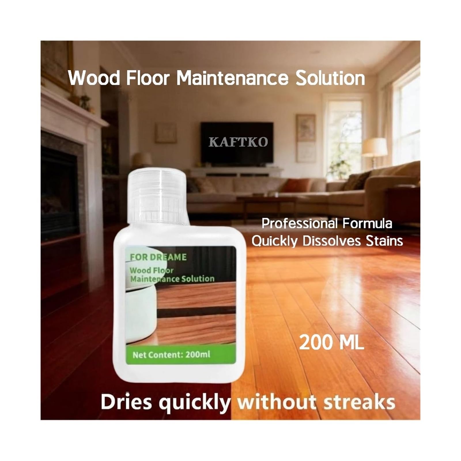 Solución For El Mantenimiento De Suelos De Madera For Aspiradora 200 ML. Compatible Con Dreame Matrix / Aqua10 / X / Aqua10 / L10s / L50 / L40s.(5 pcs)