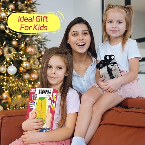 Miniatura 6 de Arte y manualidades para niños de 8 a 12 años, kit de fabricación de pulseras de amistad para niñas, kit de fabricación de joyas para niños con 28
