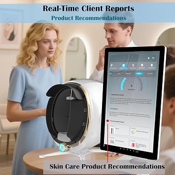 Skin Analysis Machine Professional Facial,Ai-Powered Facial Scanner For Salons & Spas,Deep Water, Oil, Pigmentation, Pore Detection,Product Recommendations,Multilingual Support