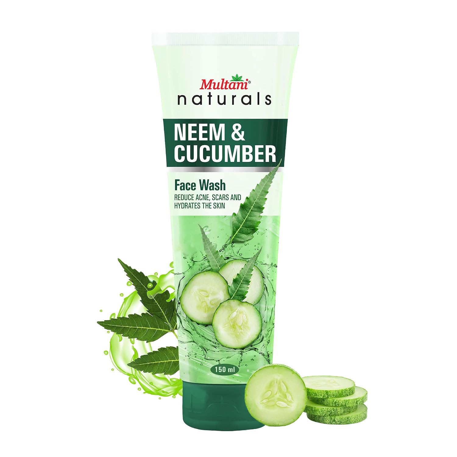 Multani Naturals Neem & Cucumber Face Wash 150ml | Skin Cleansing | For Smooth & Refreshing Skin | Cucumber Helps in Cooli... - Review, Price and Buying Guide