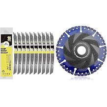 9-Inch 14TPI Reciprocating Saw Blades 10PCS, DARTOTEK and SHDIATOOL 5 Inch Metal Cutting Diamond Blade