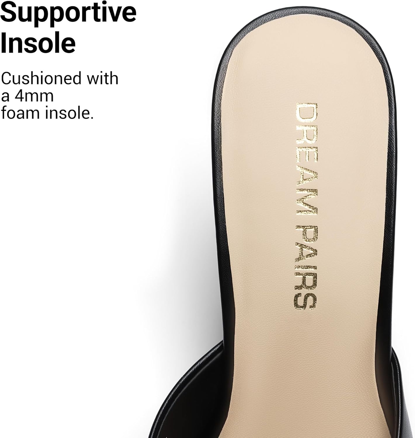 DREAM PAIRS Mule Heels for Women High Heels Stiletto Open Round Peep Toe Mules Sandals Slip on Dress Shoes Sexy Heeled for Party Dressy Prom Wedding - Image 8