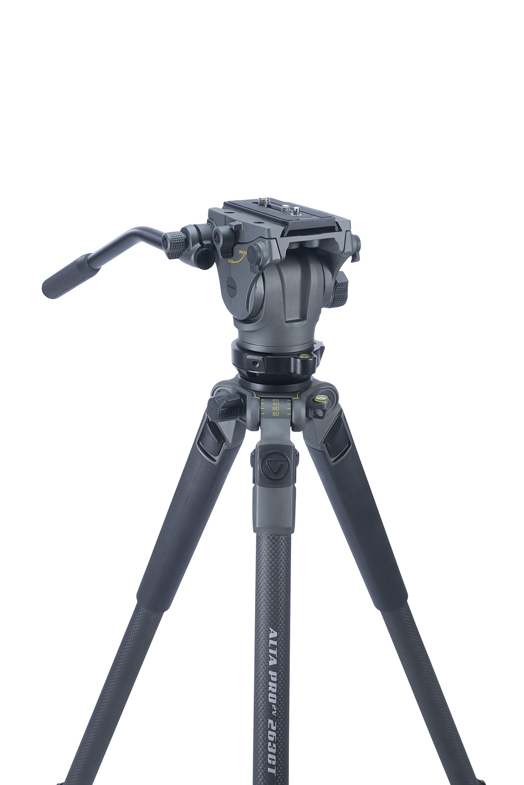 Amazon | Vanguard Alta Pro 2V 263CVP カーボンファイバービデオ三脚 
