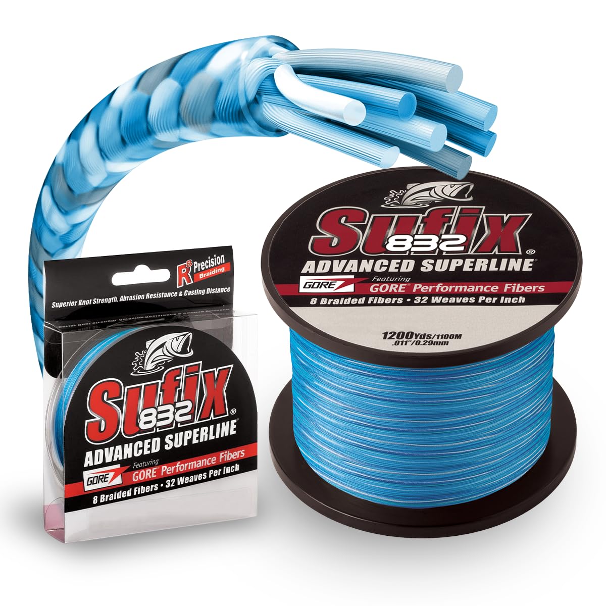 Amazon.com : Sufix 832 Braid 40 Lb Coastal 660-240CC: 832 Braid 40