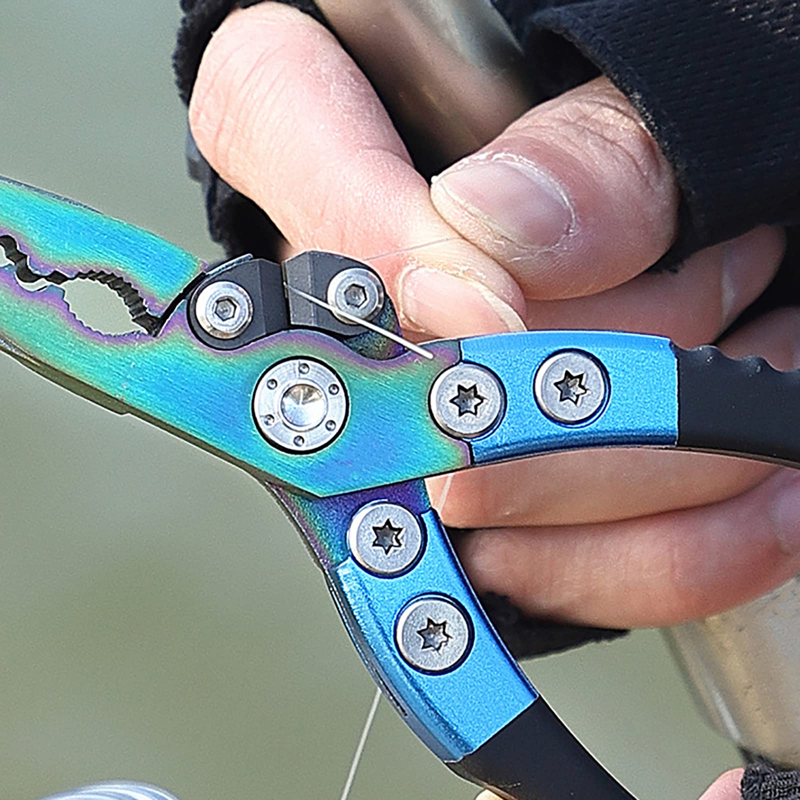 Pince à Leurre Multifonctionnelle Pince Coupante de Pêche Outils de Pêche Clip Plomb Plomb, Attacher la Ligne de Pêche, Couper la Ligne de Pêche