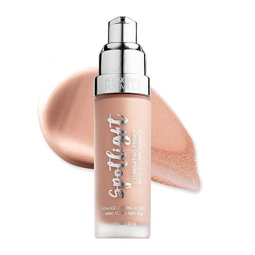 Physicians Formula - Spotlight Illuminating Primer - Primer Iluminador - Suaviza, Corrige y Protege Aportando un Brillo Especial - Fórmula con Vitamina A y E, Perlas Filtrantes y Antioxidantes - Glow