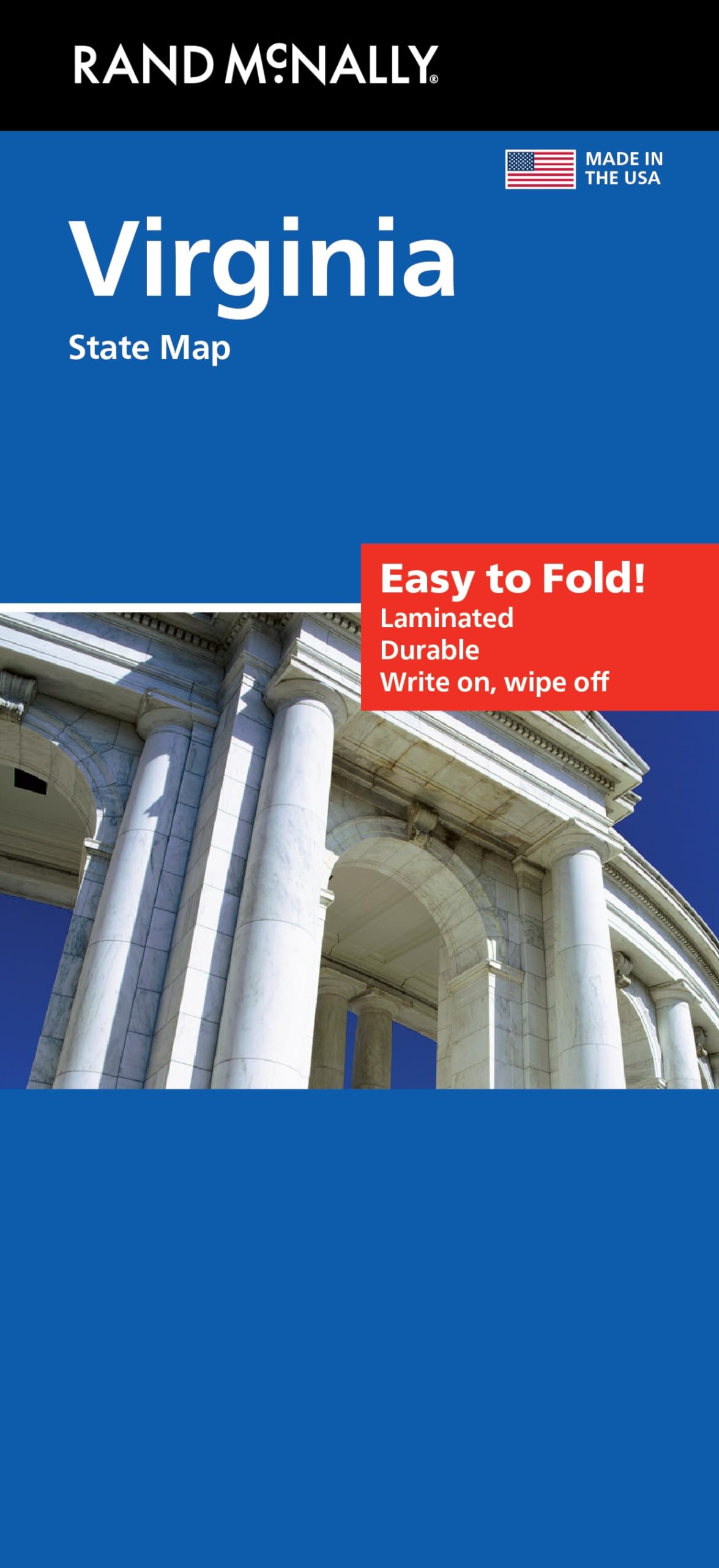 Rand McNally Easy to Fold: Virginia State Laminated Map