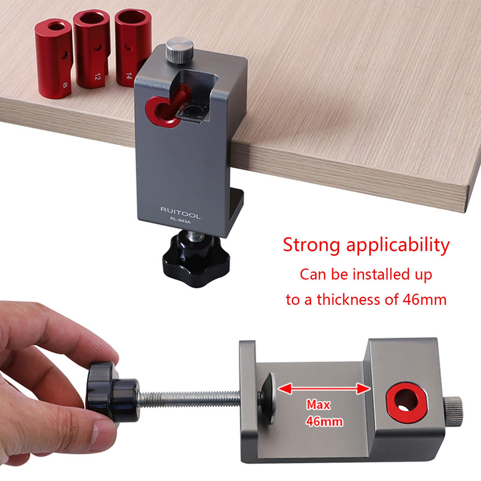 Plantilla para hacer pasadores,Plantilla para hacer pasadores Ajustable con cuchillas de carburo,herramienta Auxiliar 8/10/12/14 mm 5/16 3/8 1/2,pasador de fresado de taladro eléctrico