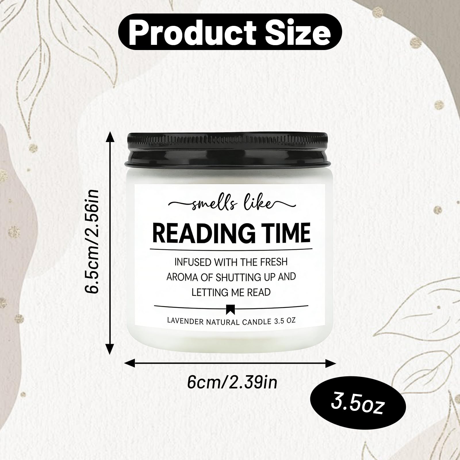 Regalo per gli amanti dei libri, elegante candela profumata alla lavanda, candela di cera di soia naturale profumata a lunga durata, regalo di compleanno per lettori e scrittori