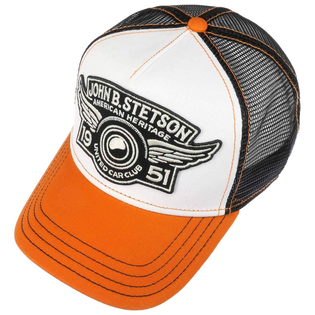 Stetson Cappellino Trucker Car Club Donna/Uomo - Snapback, con Visiera, Visiera Inverno Autunno Primavera Estate Estate/Inverno