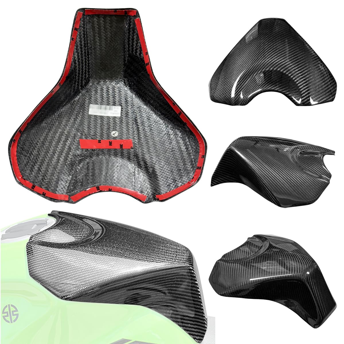 Amazon | JISYIWOWタンクカバー 燃料油ケースガード 適用Ninja400 Z400