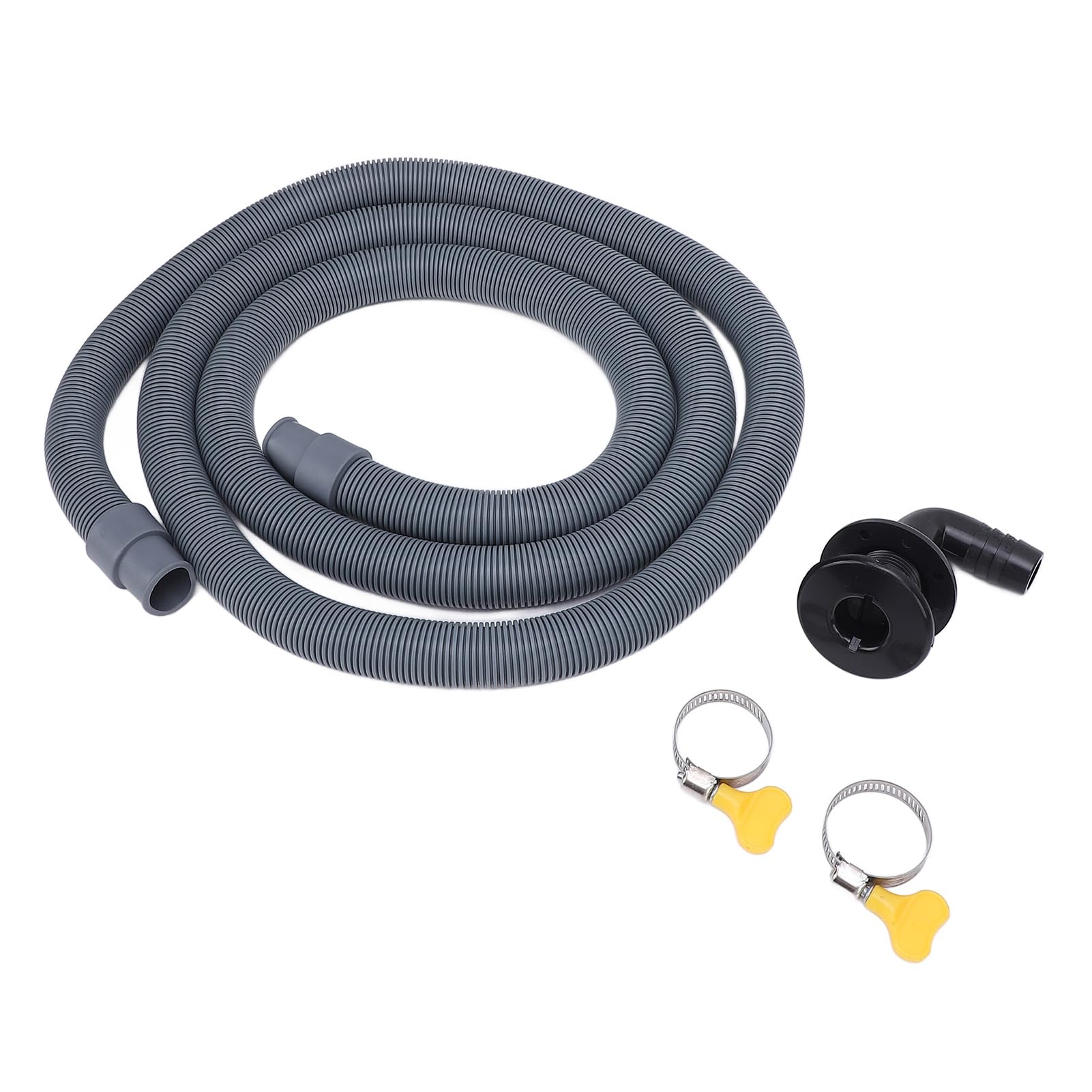 Kit de raccord de tuyau de pompe de cale 750 GPH avec tuyau haute pression de 1,9 cm de diamètre 2 m, clapet anti-retour à 90 degrés pour yachts, bateaux (noir Kit de raccord de tuyau de pompe de cale 750 GPH avec tuyau haute pression de 1,9 cm de diamètre 2 m, clapet anti-retour à 90 degrés pour yachts, bateaux (noir
