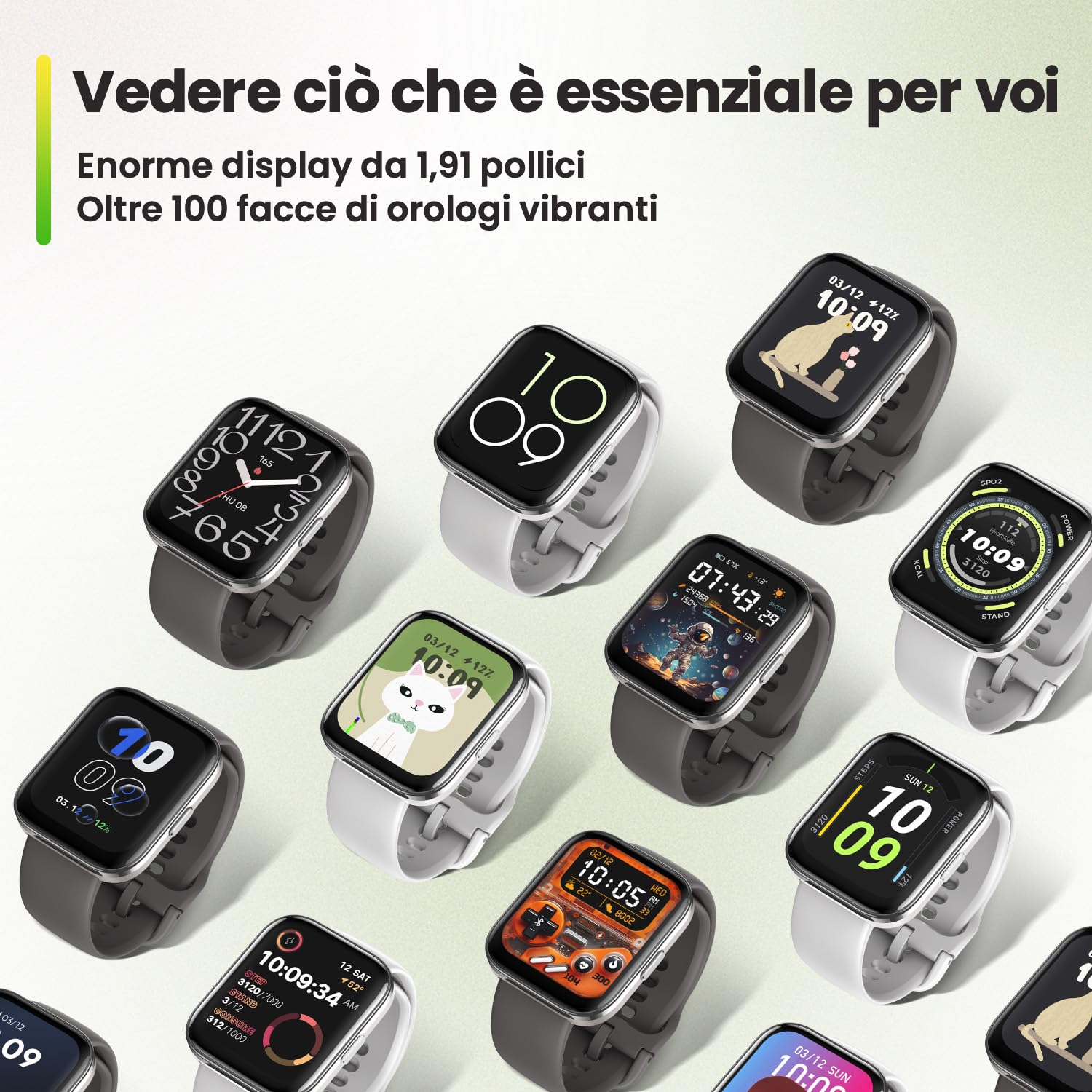 Amazfit Bip 5 Unity, 46 mm, Smart Watch Fitness Activity Tracker, batteria 11 giorni, 120+ modalità sportive, chiamata Bluetooth, monitoraggio salute, facce orologio personalizzabili