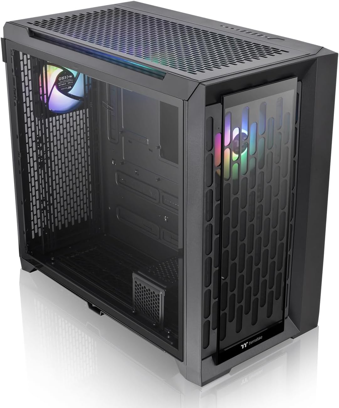 Thermaltake CTE C750 TG ARGB E-ATX Full Tower with Centralized Thermal Efficiency Design; 3x140mm CT140 ARGB Fans Pre-Installed; Tempered Glass Front & Side Panel;Black