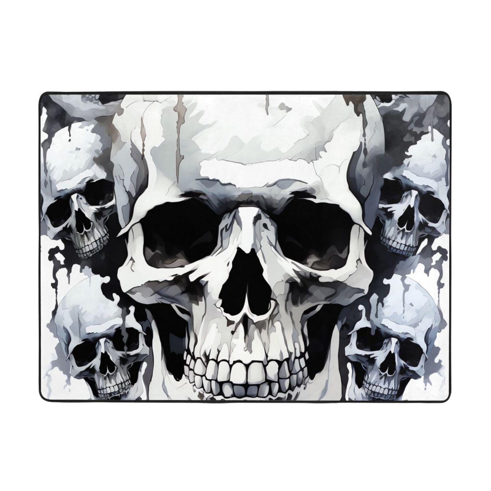 Tapis de décoration d'intérieur haut de gamme blanc et gris 120x160