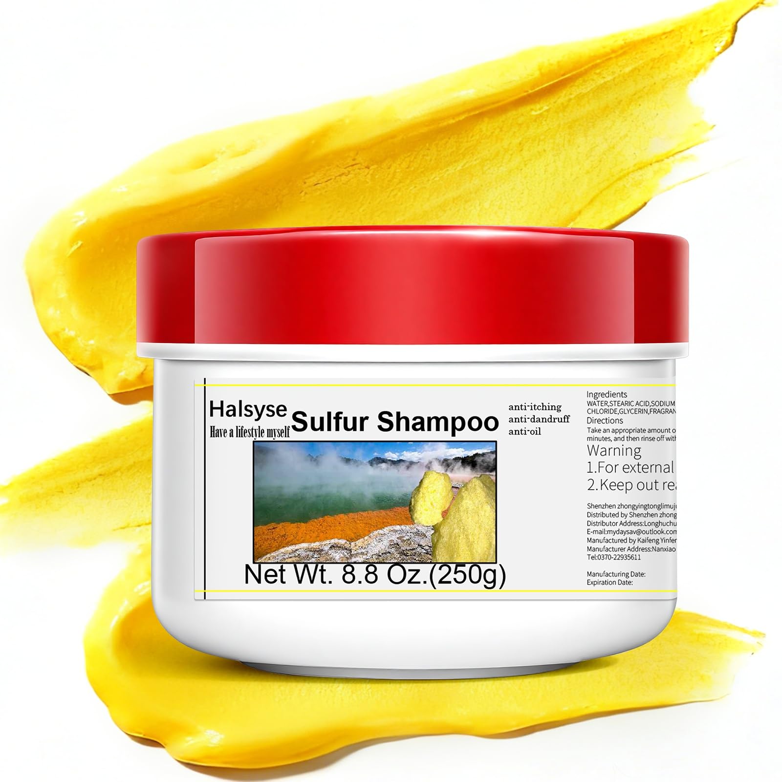 sulfur shampoo for humans, Mild Formula for Oily Scalp, Stubborn Dandruff and Sensitive Scalp
