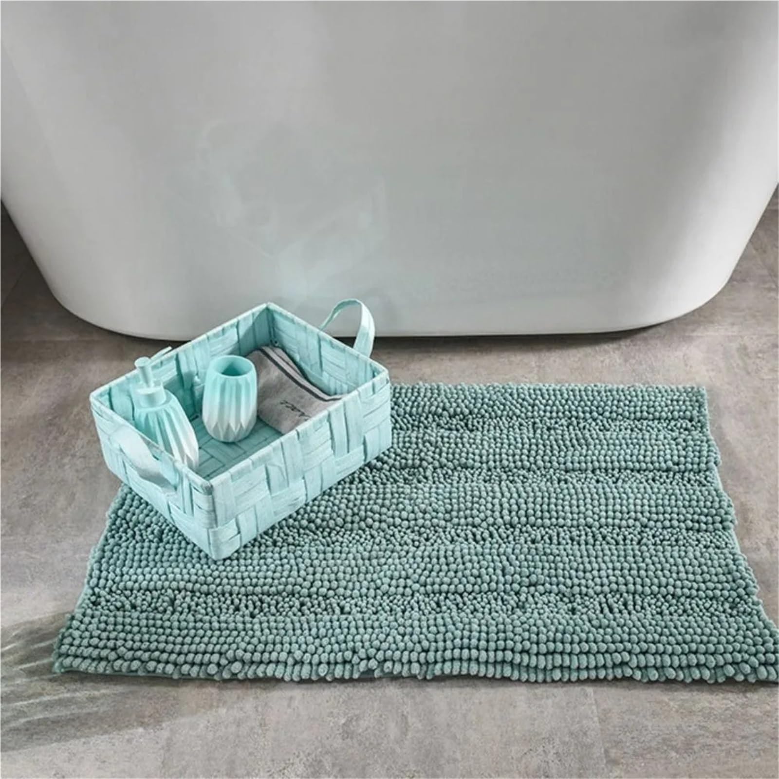 Tapis De Bain en Chenille Épaissi Confortable