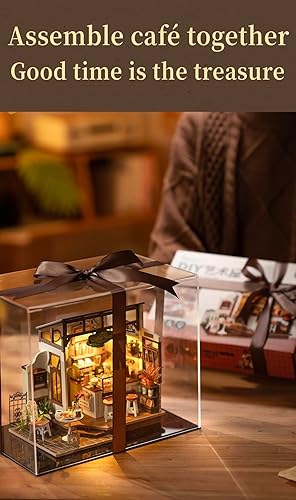 Miniatura 6 de Rowood Kit de casa en miniatura de café, kits de casa de muñecas en miniatura, regalos para adultos para construir, miniaturas de Mayberry Street,