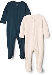 Amazon Essentials baby-boys Cotton Footed Sleep and Play Bodysuit