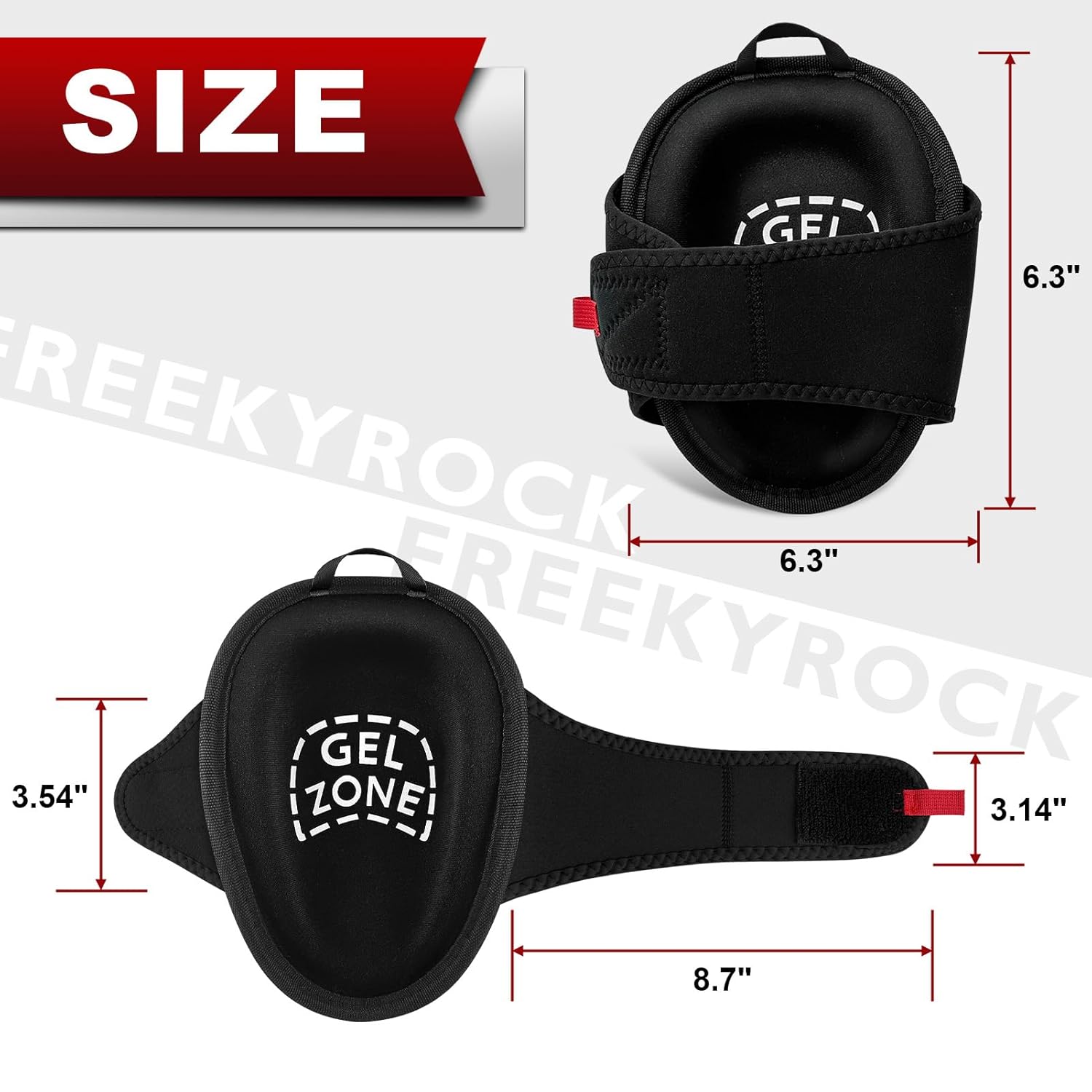 Work Knee Pads for Men Construction,Gel Roofing and Flooring Knee Pads for Women with Soft Foam Padding for All Day Comfort, Gardening Kneepads for Work with Anti-Slip 1680D Fabric Cap, Black - Image 8