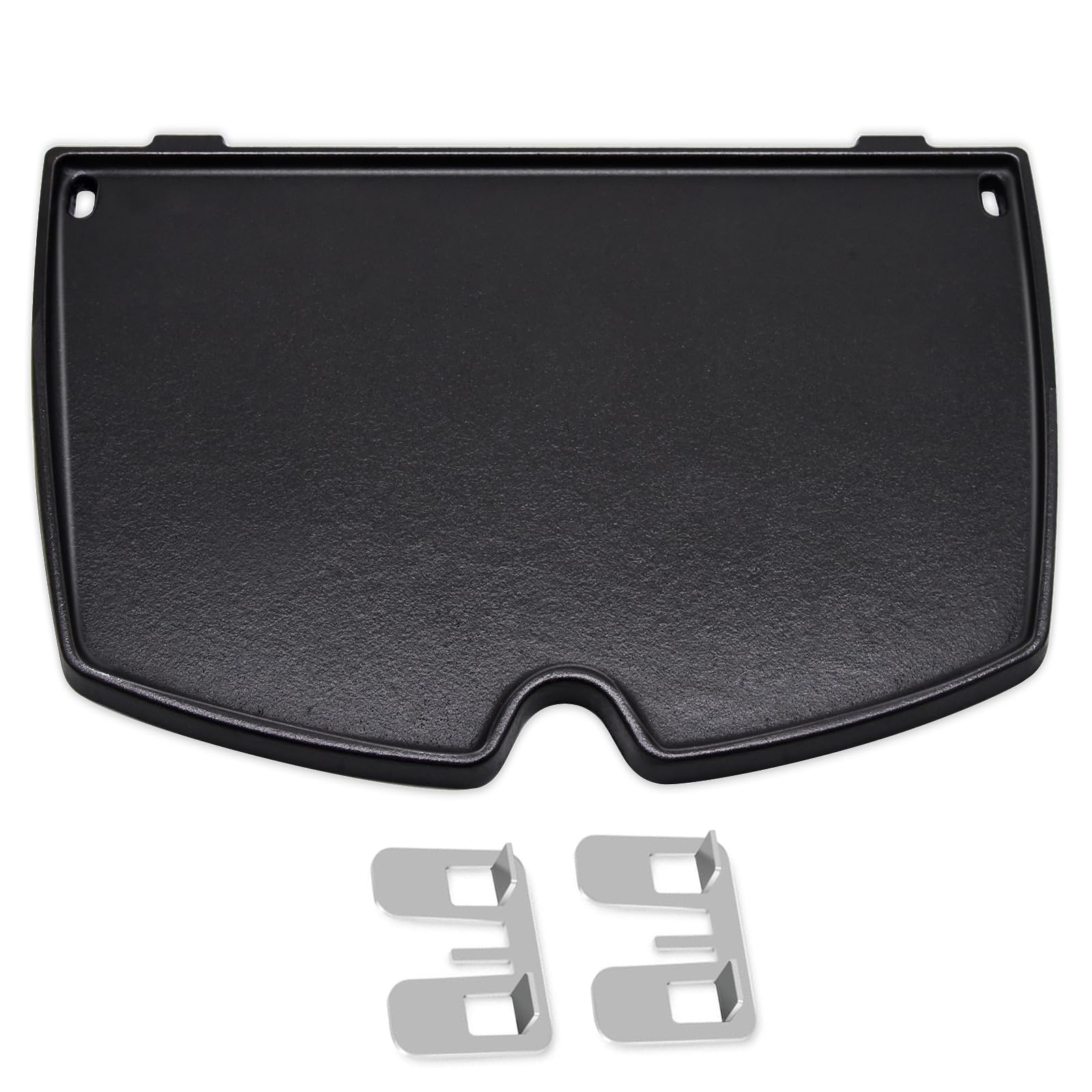 Criditpid 6558 Cast Iron Griddle for Weber Q1000 Q1200 Q1400 Q100 Q120 Q140 Series Gas Grills Accessories, Grill Parts Cooking Griddle Plate Replacement for Weber Q100, Q1000 Series, 12.6 x 8.6 inch