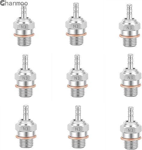 Miniatura 16 de 2 piezas 70117H Hot Engine Glow Plugs No.3 N3 N4#3 #4 Spark Nitro Engine Parts Reemplazan OS para Traxxas Losi HPI Redcat HSP Himoto RC Car Truck