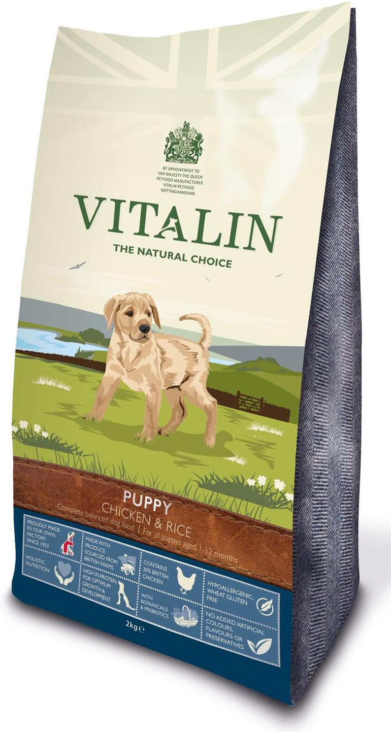 Vitalin The Natural Choice Complete Dry Puppy Food Chicken and Rice, 12 kg