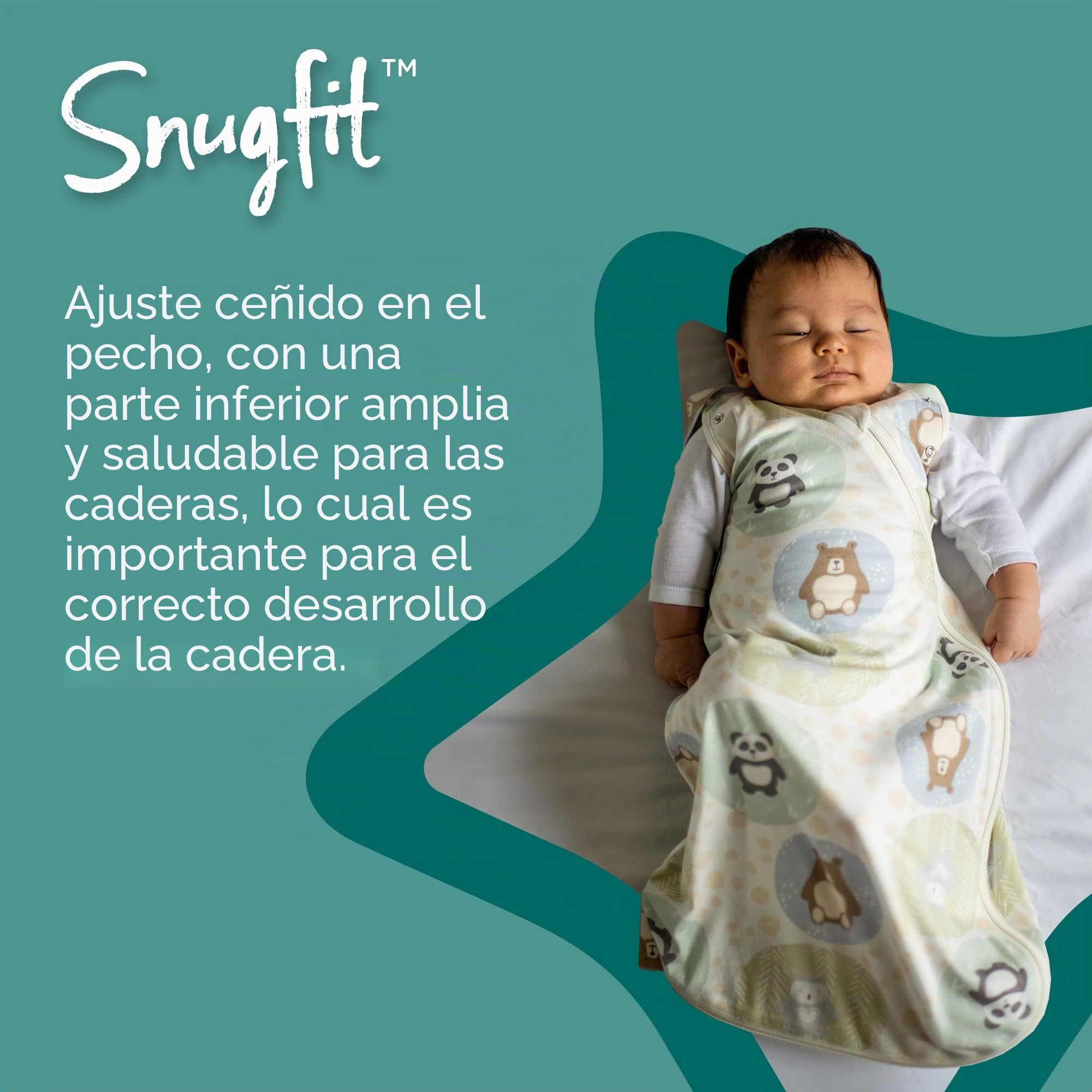 Tommee Tippee Saco de Dormir para recién Nacidos, The Original Grobag, diseño Saludable para la Cadera, Tela Suave Rica en algodón, 0-3 m, 1.0 TOG, Gris Cielo Marga