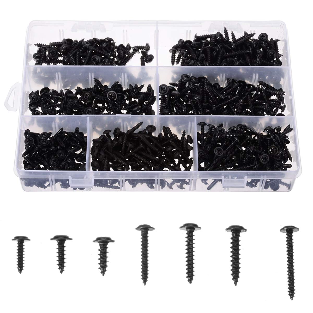 700Pcs/kit Assorted Self Tapping Screws DIY Self Tapping Nail Screws