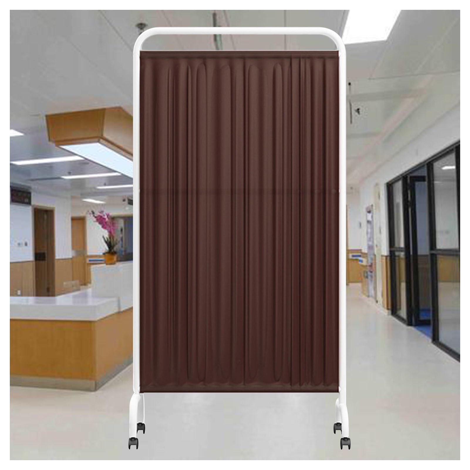 Paravent médical pliable 1,8 m avec roulettes pour isoler vos espaces