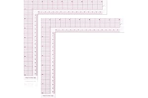 2-Pieces Scale L Ruler T Shape For Craft Sewing & Drawing Tailor Tools
