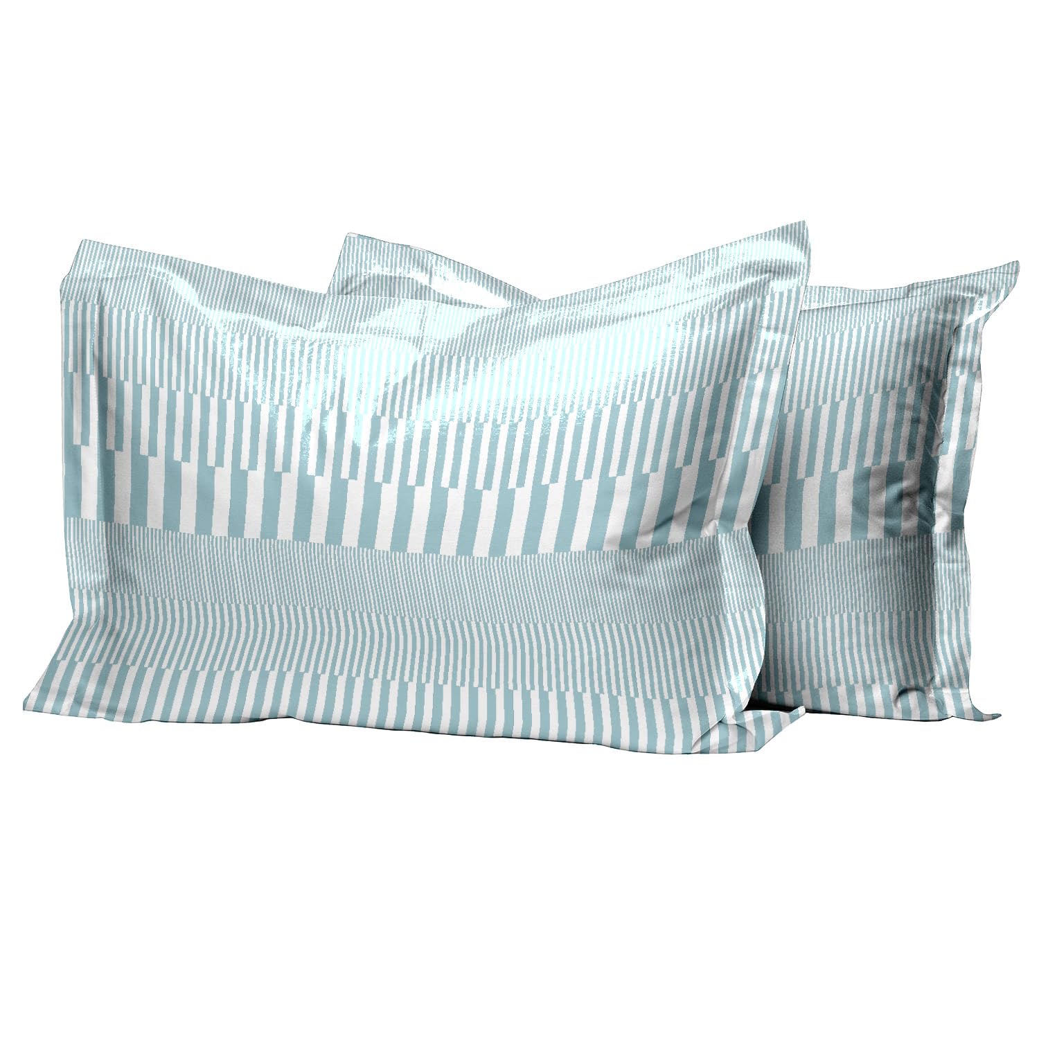 Pizuna 100% Cotton Standard Pillowcases 2 Pack White 50x75cm, 400 Thread Count Long Staple Combed Cotton Soft Pillow Cover, Sateen Weave Oxford Pillow Cases (Cooling Pillowcase 2PC) — view 18