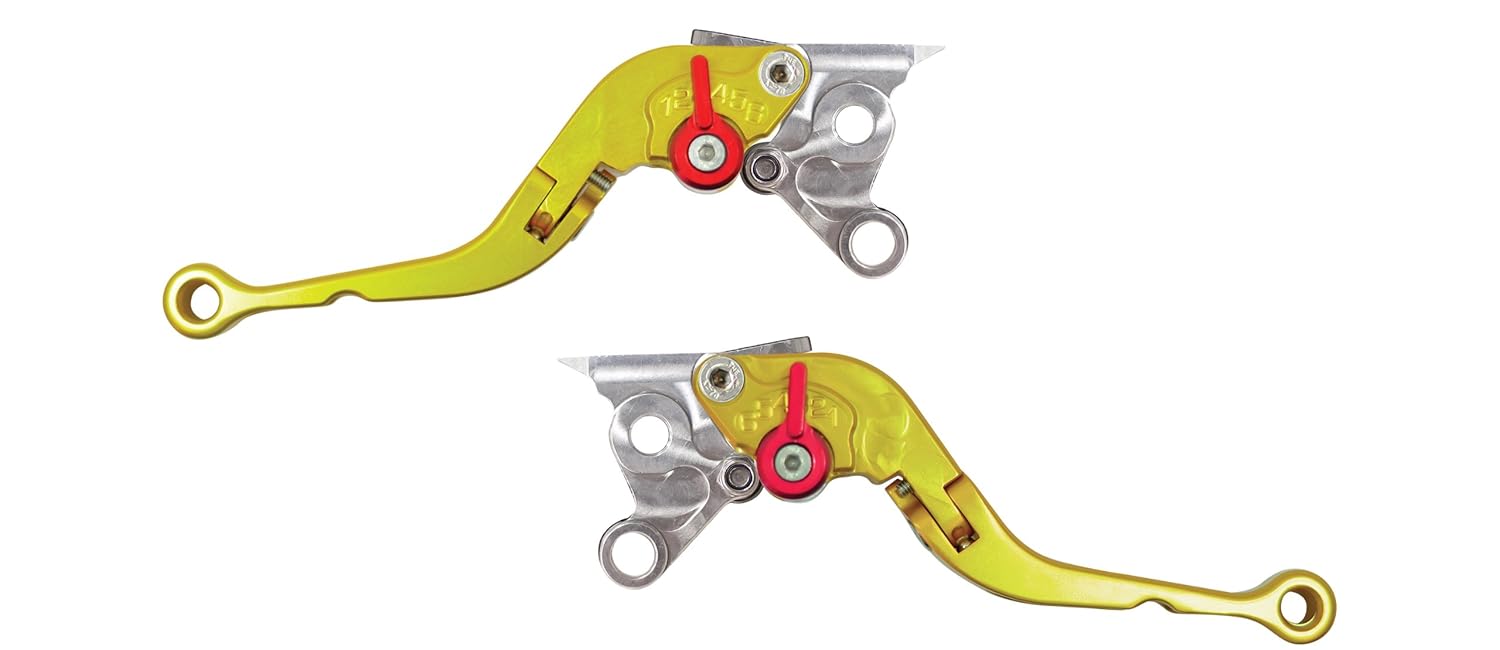 Yana Shiki LS13LCFGLD/RS13LBFGLD Gold Short Folding Adjustable Brake