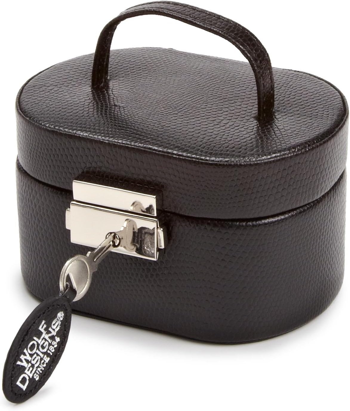 WOLF 281402 Heritage Mini Oval Jewelry Box, Black : Clothing, Shoes & Jewelry