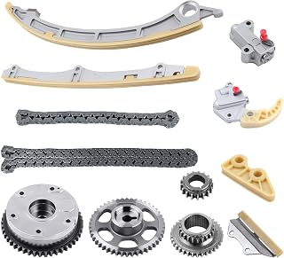 Autoexact 14510R40A01 Engine Timing Chain Kit w/Camshaft Adjuster & VVT Gear, Timing Chain Set Replacement Part Fit for 2008-2015 2.4L Honda Accord Civic Crosstour CR-V Acura TSX ILX