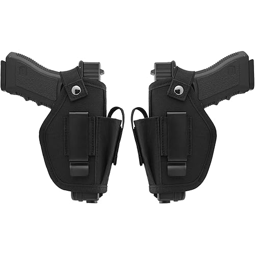 TACWINGS Universal Concealed Carry Gun Holsters for Men/Women,IWB/OWB 380 9mm Holsters for Pistols,Fits Glock 19,17,23,26,43- S&W M&P Shield/ 40/45 /, Similar Handguns