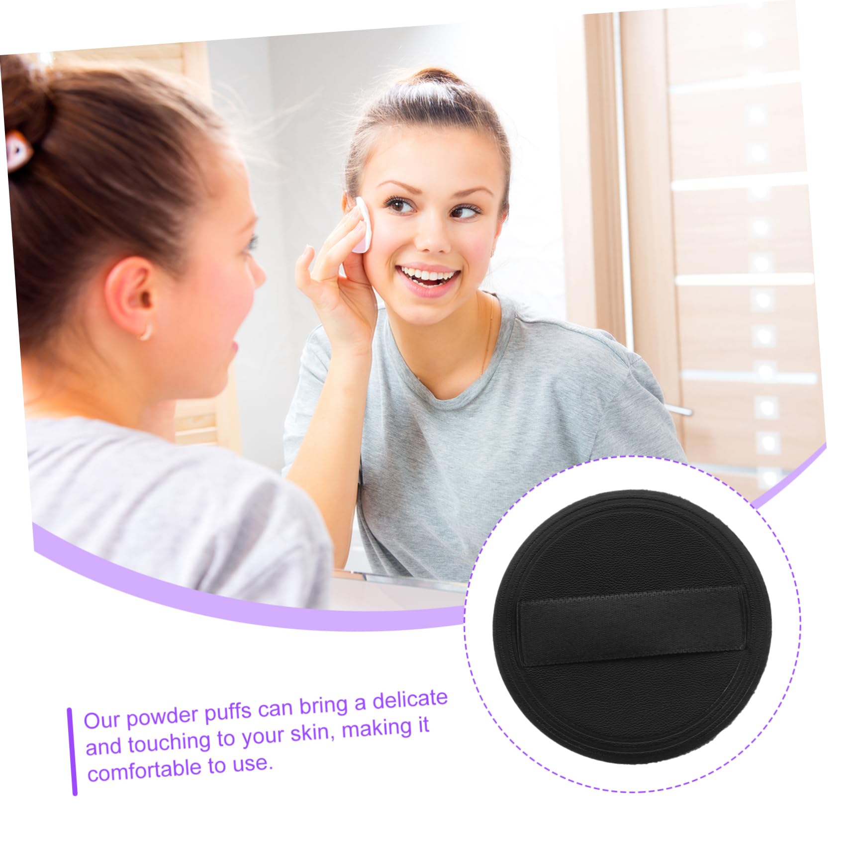 Beavorty 40 Stück Superweiche Puff Puderquasten Für Gesichtspuder Gesichtspuder Gesichtspuderquasten Make Up Foundation Puff Foundation Schwamm Make Up Puffs Für Puder Foundation