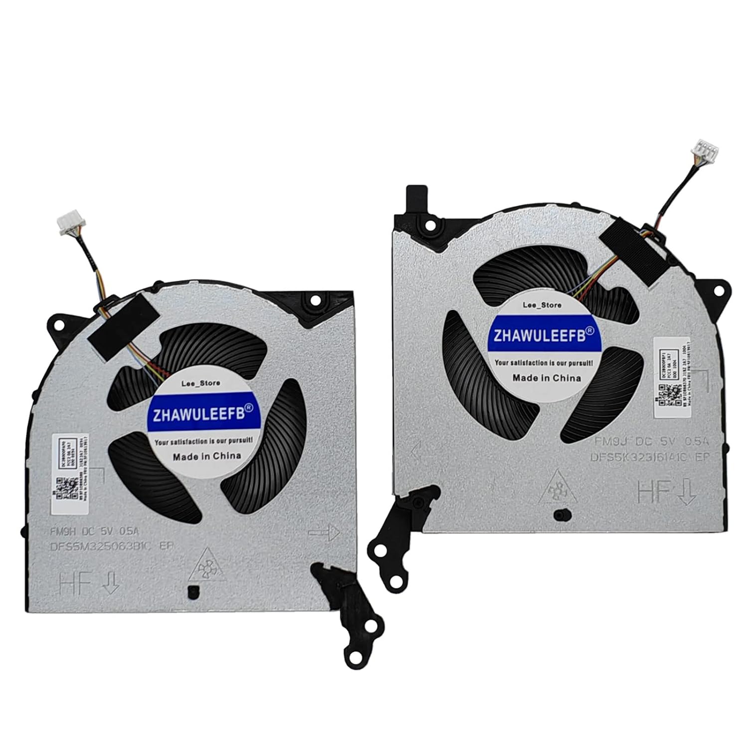 ZHAWULEEFB Replacement New Laptop CPU+GPU Cooling Fan for Lenovo Legion 5-15IMH05H R7000 Y7000P (2020) Y550-15E DC28000FCF2 FM9J DFS5K323161A1C FM9H DFS5M325063B1C DC28000FAF0 DC 5V 0.5A Fan