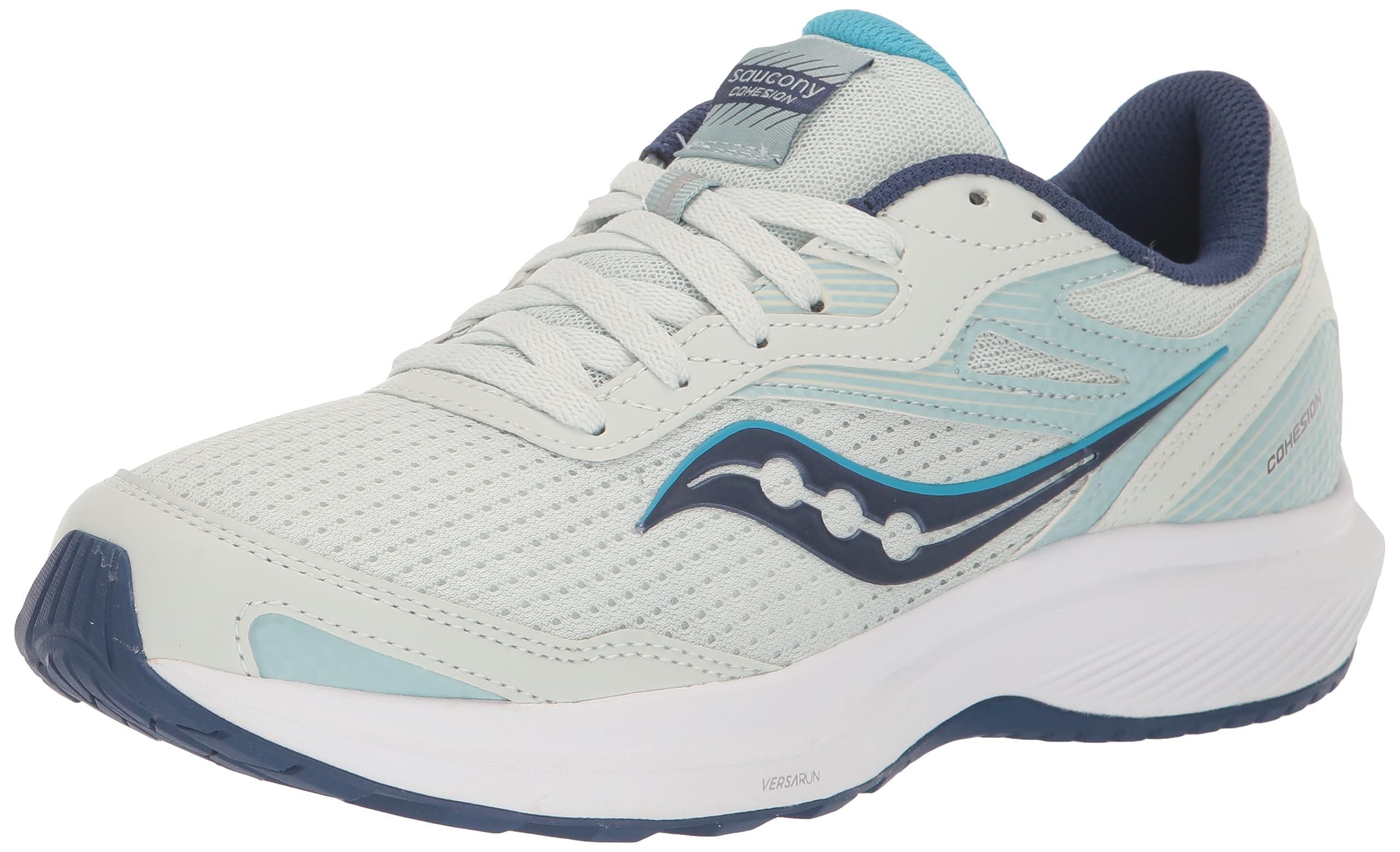 Saucony Women's Cohesion 16 Sneaker, Mist/Indigo, 10
