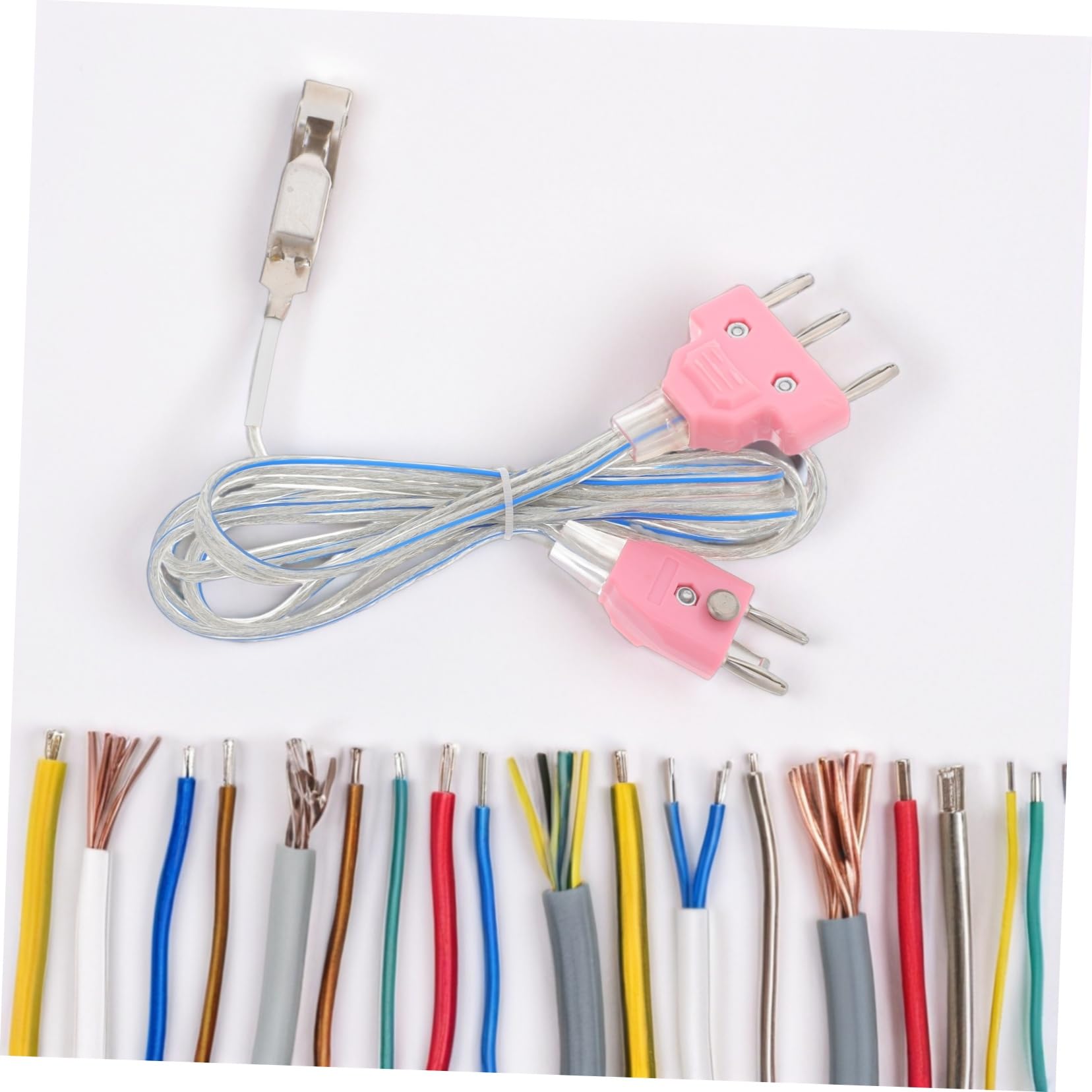Yardwe Professionelles Fechtkabel für Degen und Fechtsportausrüstung mit Universeller Kompatibilität Edelstahl und Kunststoff Rosa für Training und Wettkampf