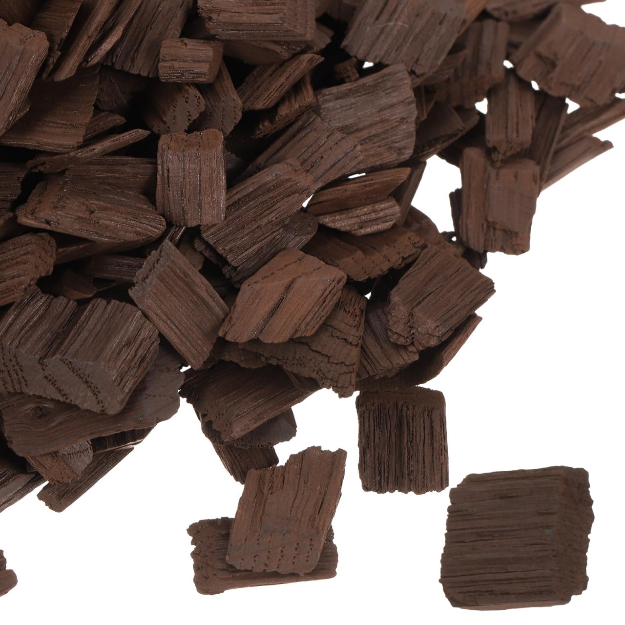 Gatuida Französische Eichenchips Für Rotwein Gedämpft Geröstet 0.59X0.59X0.08 Zoll Weinherstellung Zubehör Für Heimbrauen Whisky Reifung 4G Pro Liter Empfohlen