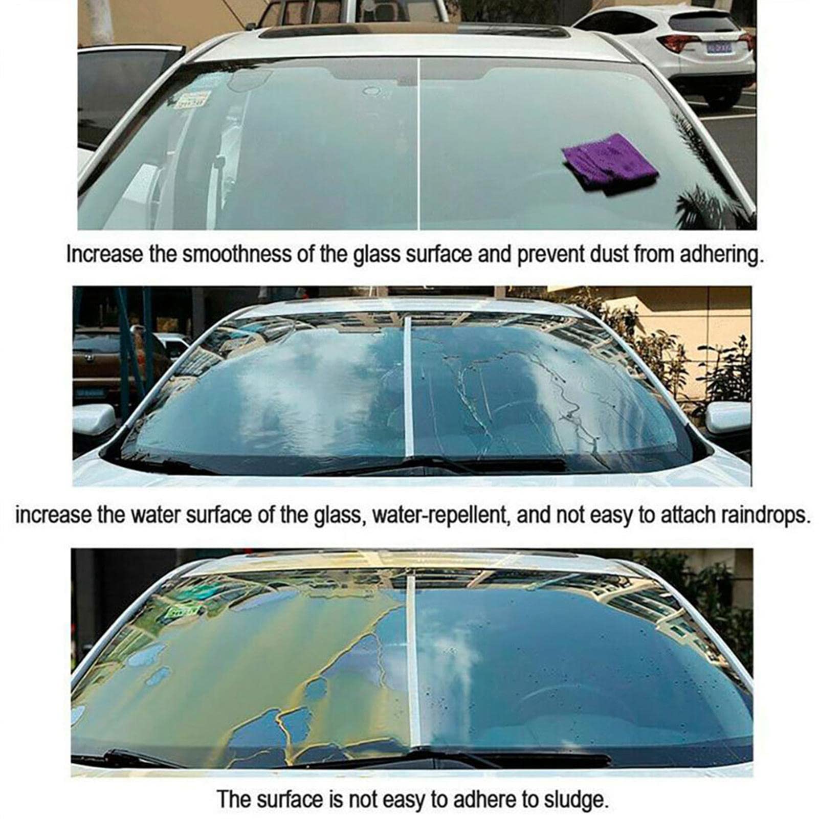 Agente Anti-Lluvia Del Coche, Revestimiento Hidrofóbico Versátil Ventanas Del Coche, Spray De Coche Dispersante Lluvia, Spray De Vehículo De Diseño Larga Duración, Spray Resistente A La Lluvia