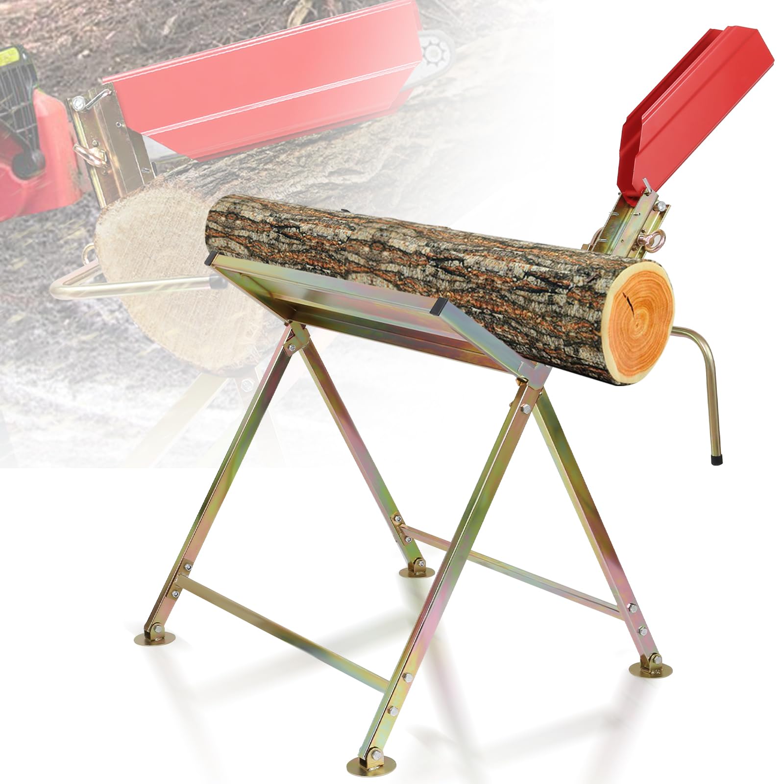 Chevalet de sciage pliable pour tronçonneuse, bois de chauffage, jusqu'à 150 kg, en métal galvanisé, pour scierie, ateliers