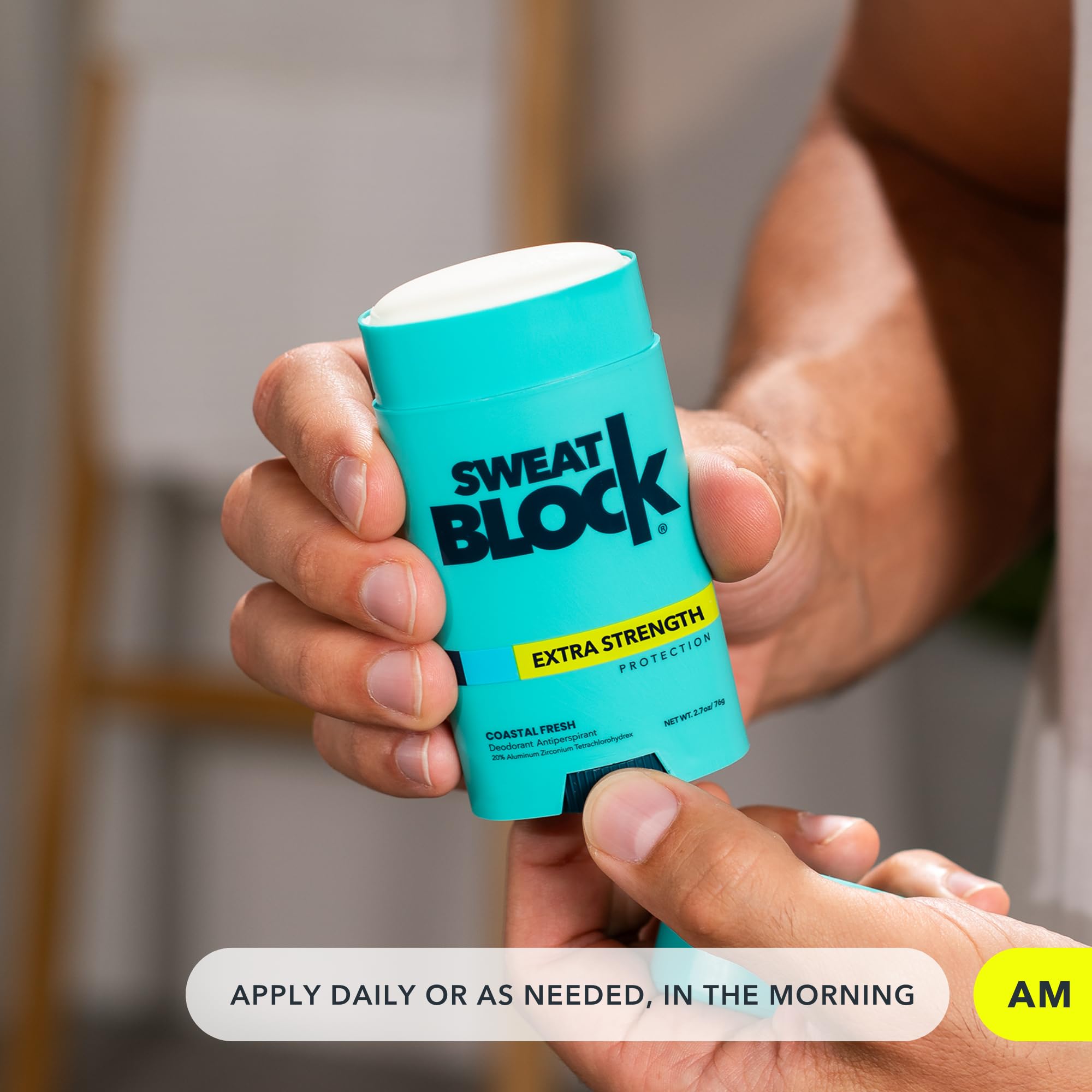 SweatBlock Antiperspirant Deodorant Max Clinical System for Men & Women - Treat Hyperhidrosis, Excessive Sweating & Underarm Odor - DRIBOOST [PM] Maximum Strength Roll-on + [AM] Clinical Deodorant
