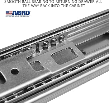 ABRO ZTS4535-NZ-20 Zorrofit Telescopic Drawer Channel Slide Ball