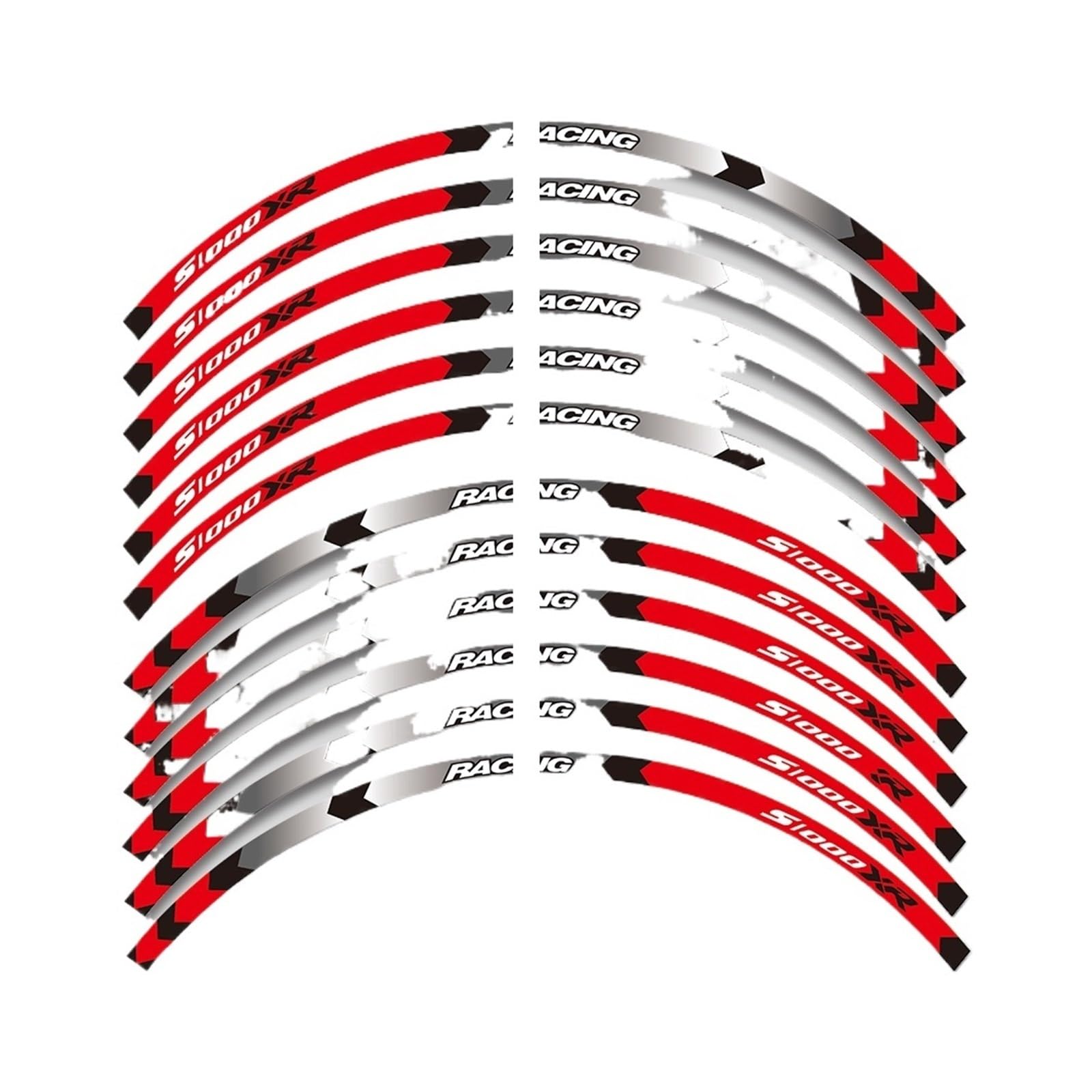 Hub Decals Rim for B&MW for S1000XR S1000 for XR S 1000XR Reflective Motorcycle Accessories Wheel Sticker Inside of Hub Decals Rim Stripe Tape Stripe Tape(Red 1)